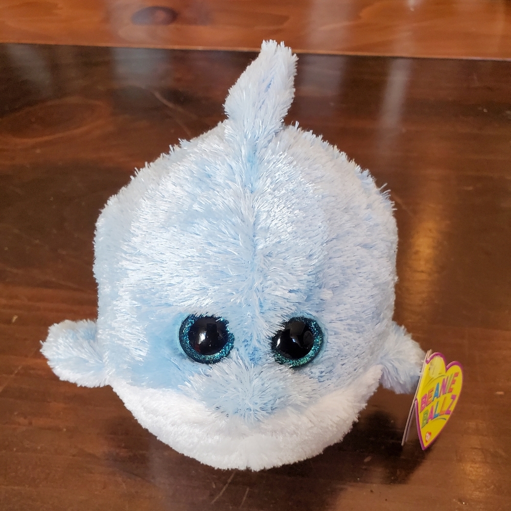 NWT Ty Beanie Ballz Dolphin Plush Laguna